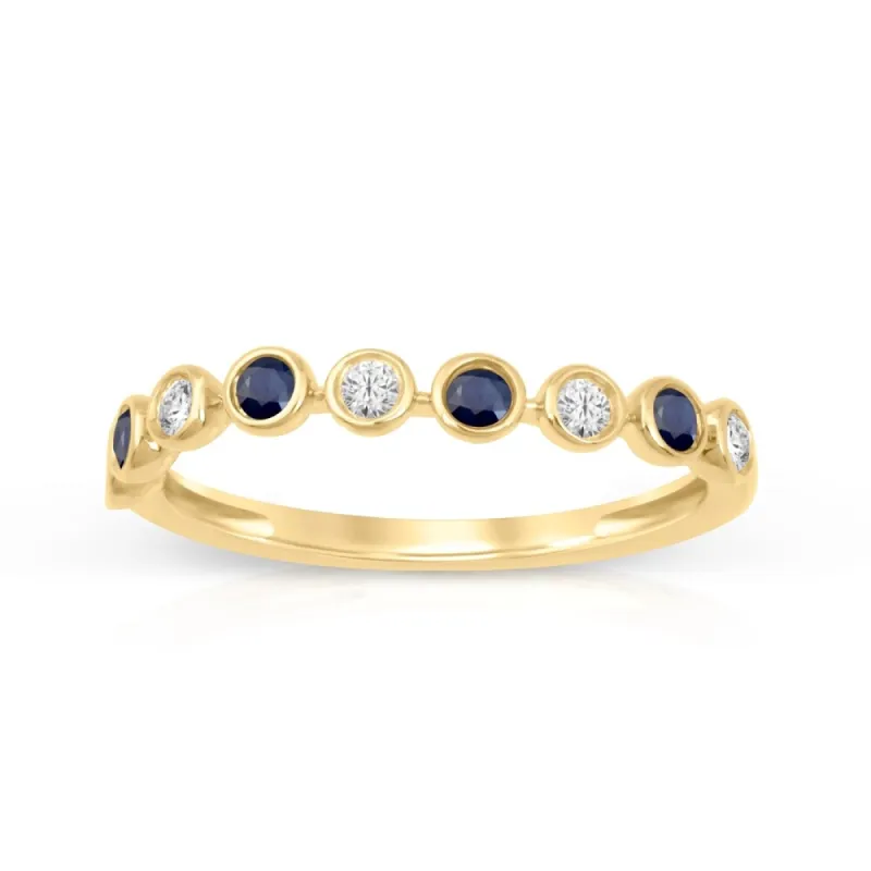 1/6ct TDW Diamond Gemstone Band in 10k Yellow Gold by De Couer sold by Zulily