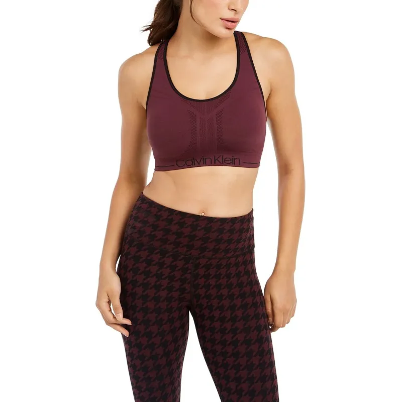 Calvin Klein Women's Performance Medium-Impact Sports Bra Red Size Small - S sold by Zulily