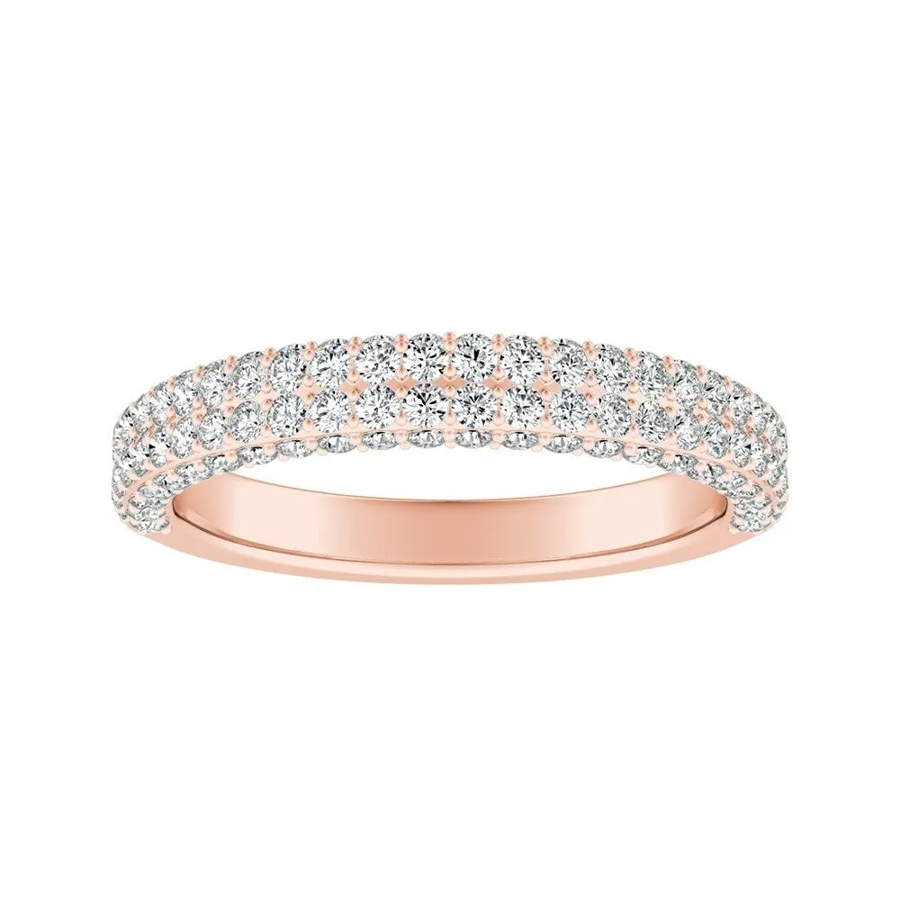 Auriya 14k Gold 3/4ct TDW Diamond Studded Wedding Band sold by Zulily product image thumbnail 3