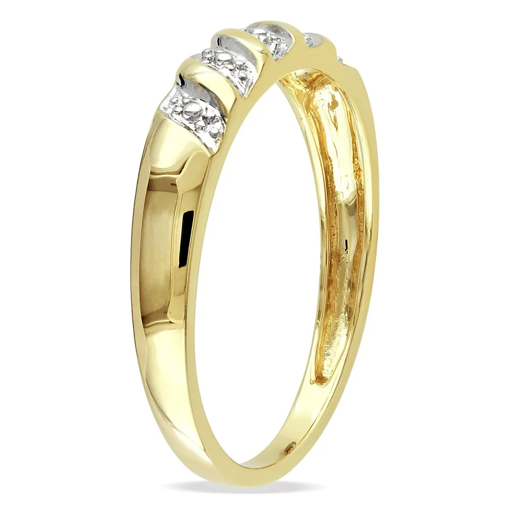 Miadora 10k Yellow Gold Men's Wedding Band Ring sold by Zulily product image thumbnail 2