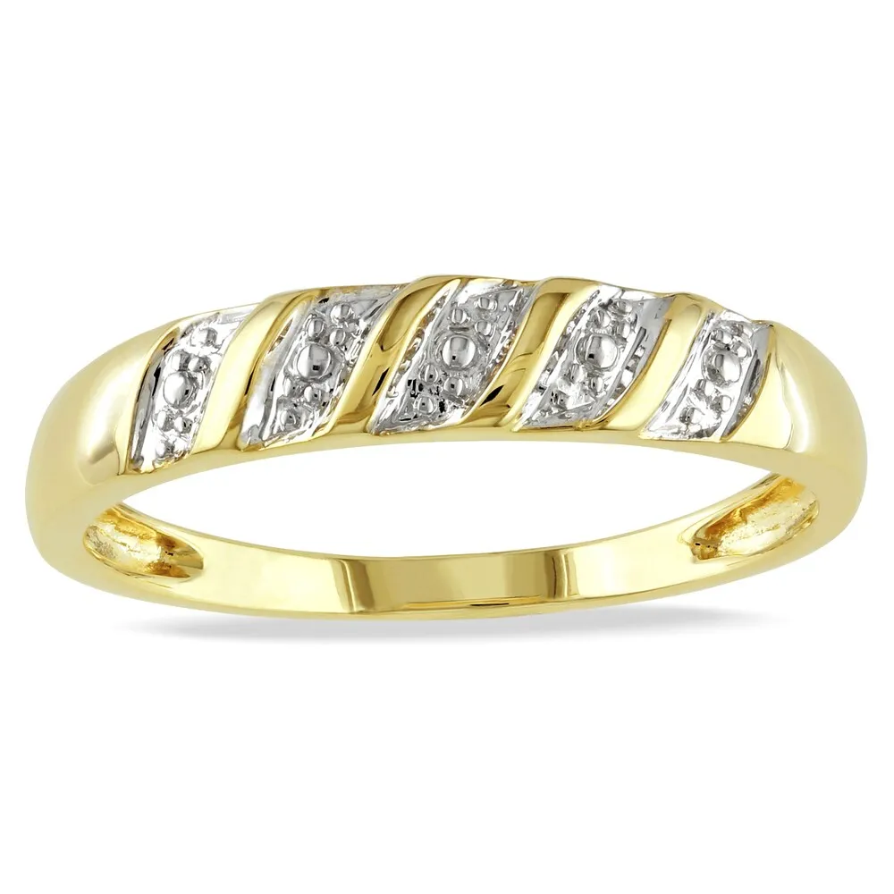 Miadora 10k Yellow Gold Men's Wedding Band Ring sold by Zulily