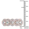 De Couer IGI Certified 14k Rose Gold 1 1/10 ct TDW Diamond Halo Ring - Pink sold by Zulily