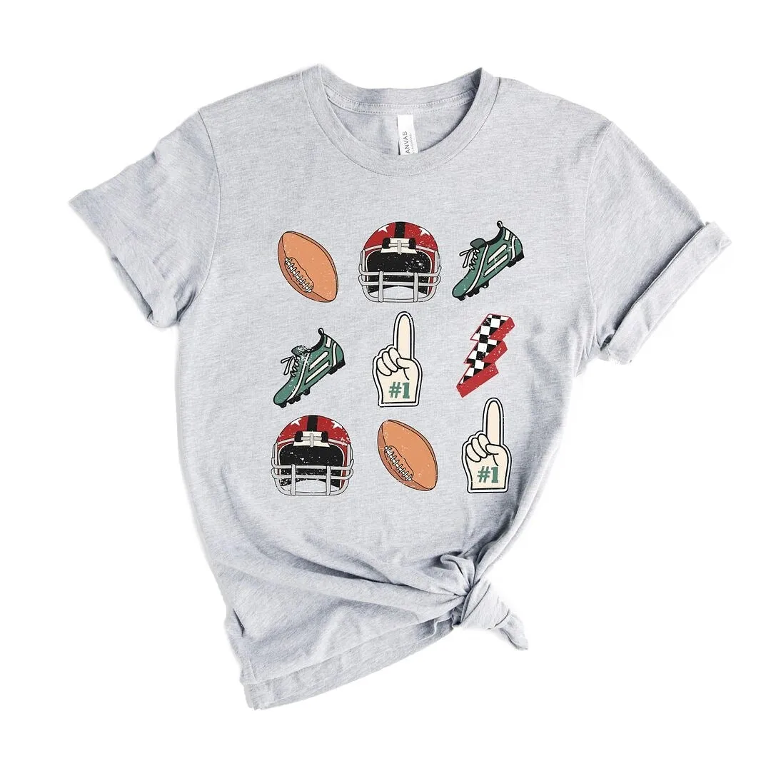 Football Collage Short Sleeve Tee sold by Zulily product image thumbnail 2