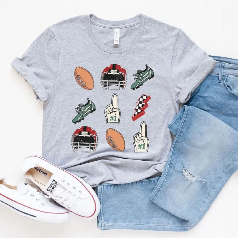 Football Collage Short Sleeve Tee made by Zulily