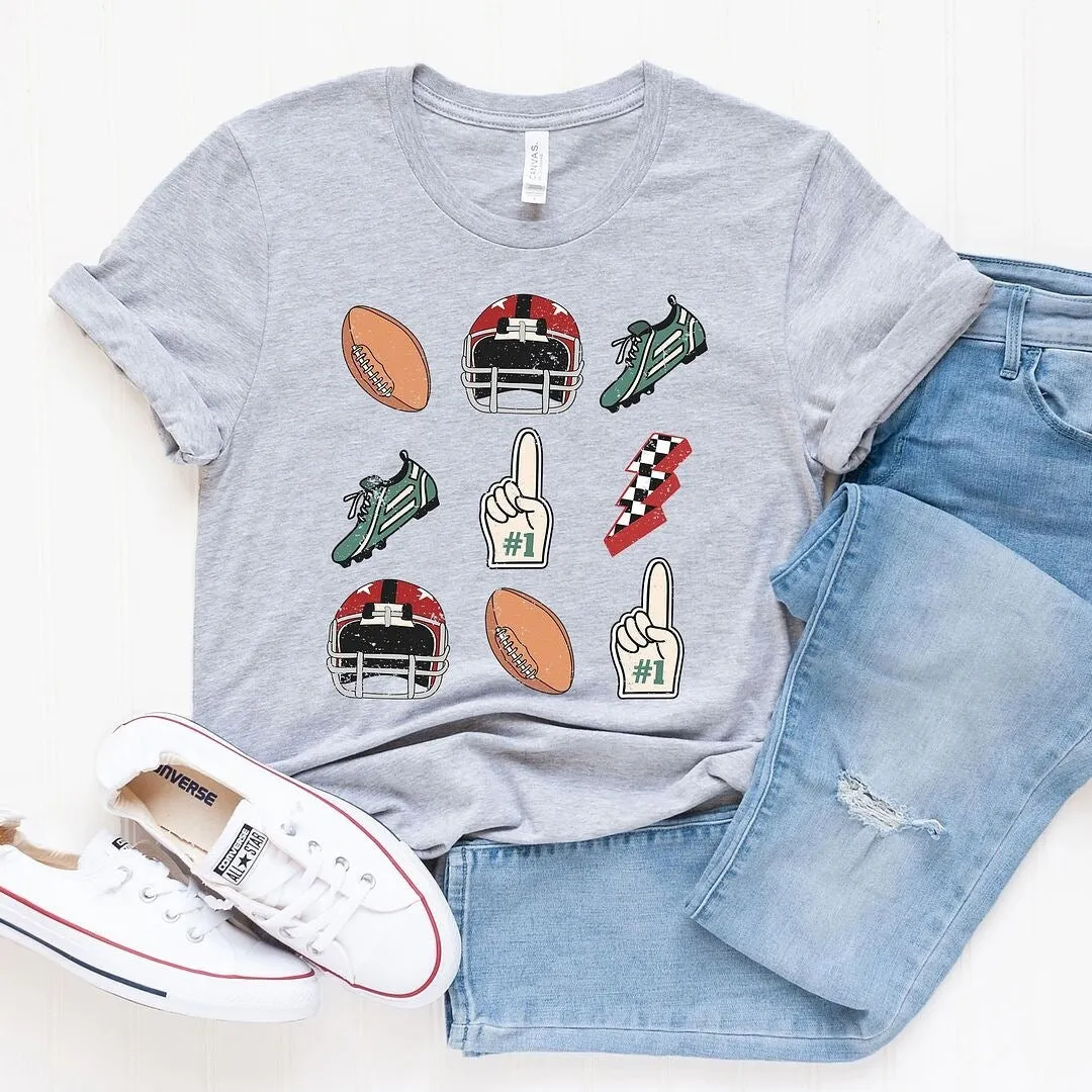 Football Collage Short Sleeve Tee sold by Zulily