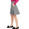 Maison Jules Women's Plaid A Line Skater Skirt Black Size 0 sold by Zulily