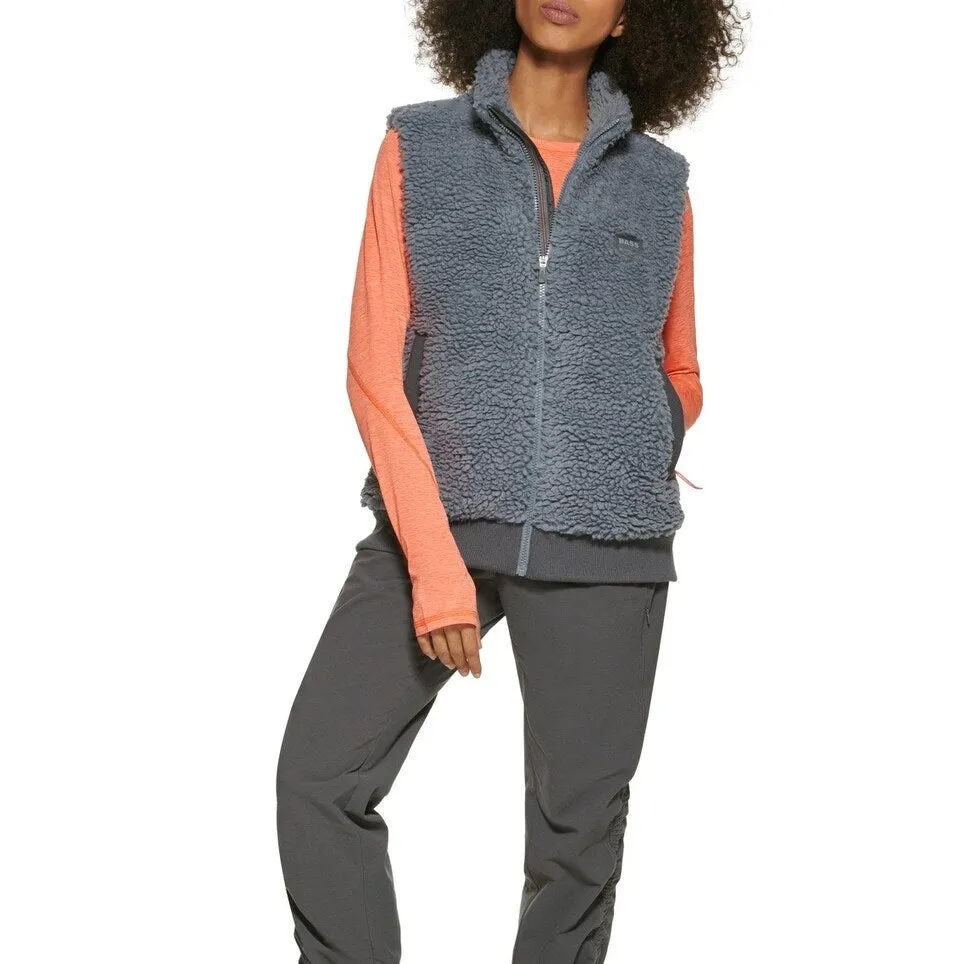 Bass Outdoor Women's Route Hiking Faux Sherpa Vest Gray Size Large sold by Zulily product image thumbnail 2