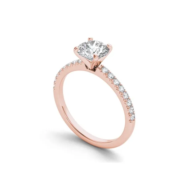 De Couer 14k Rose Gold 3/4ct TDW Diamond Classic Engagement Ring - Pink sold by Zulily product image thumbnail 2