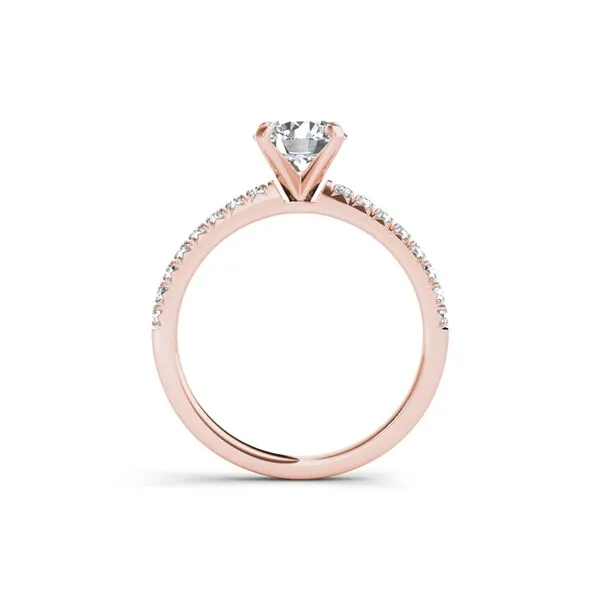De Couer 14k Rose Gold 3/4ct TDW Diamond Classic Engagement Ring - Pink sold by Zulily product image thumbnail 3