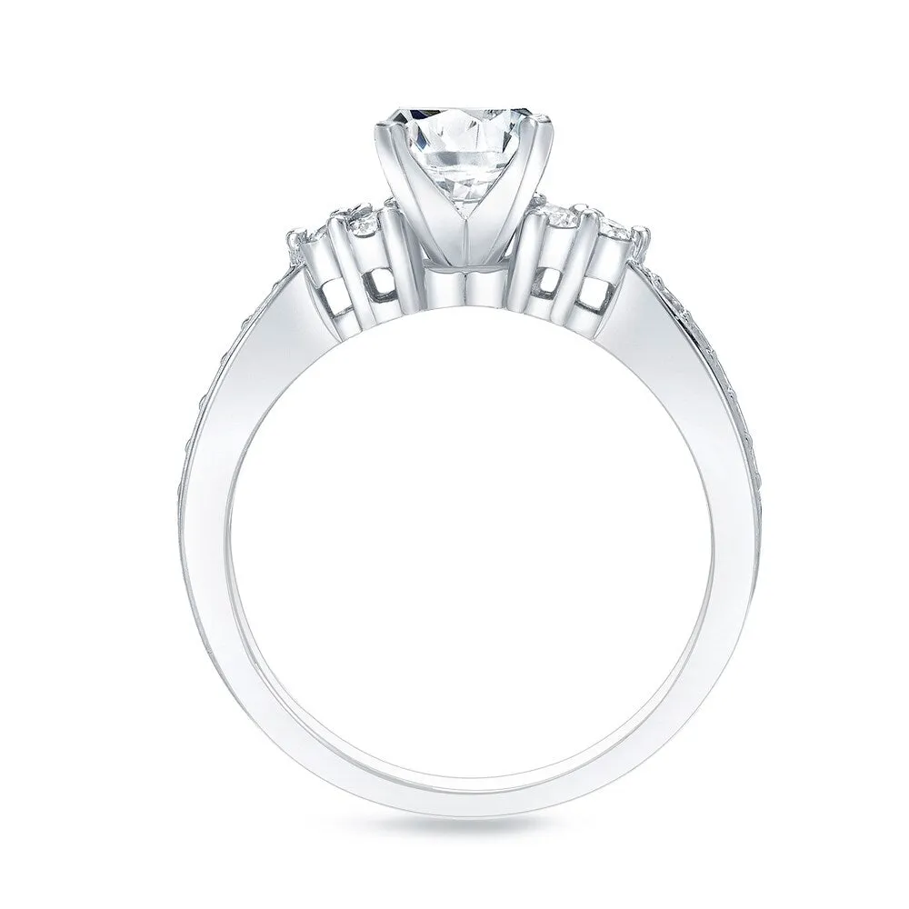 14k Gold 1 1/3ct TDW Round Diamond Engagement Ring Set by Auriya sold by Zulily product image thumbnail 5