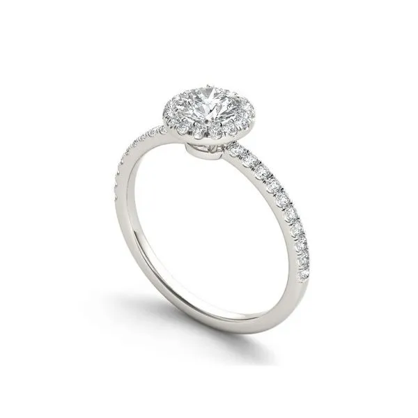 De Couer 14k White Gold 3/4ct TDW Diamond Halo Engagement Ring sold by Zulily product image thumbnail 2