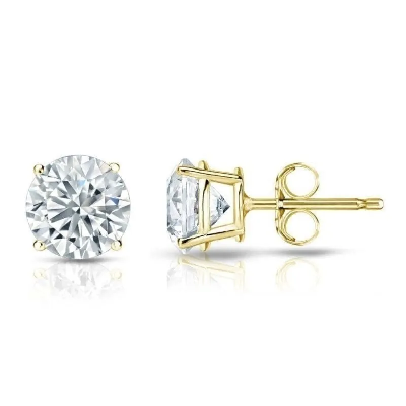 Auriya 2 3/4ctw Round Diamond Stud Earrings 18kt Gold Certified sold by Zulily