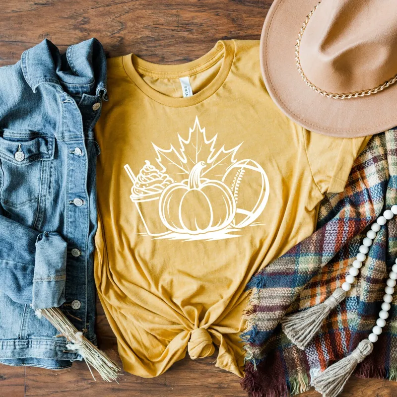 Fall Collage Short Sleeve Crewnneck Tee sold by Zulily