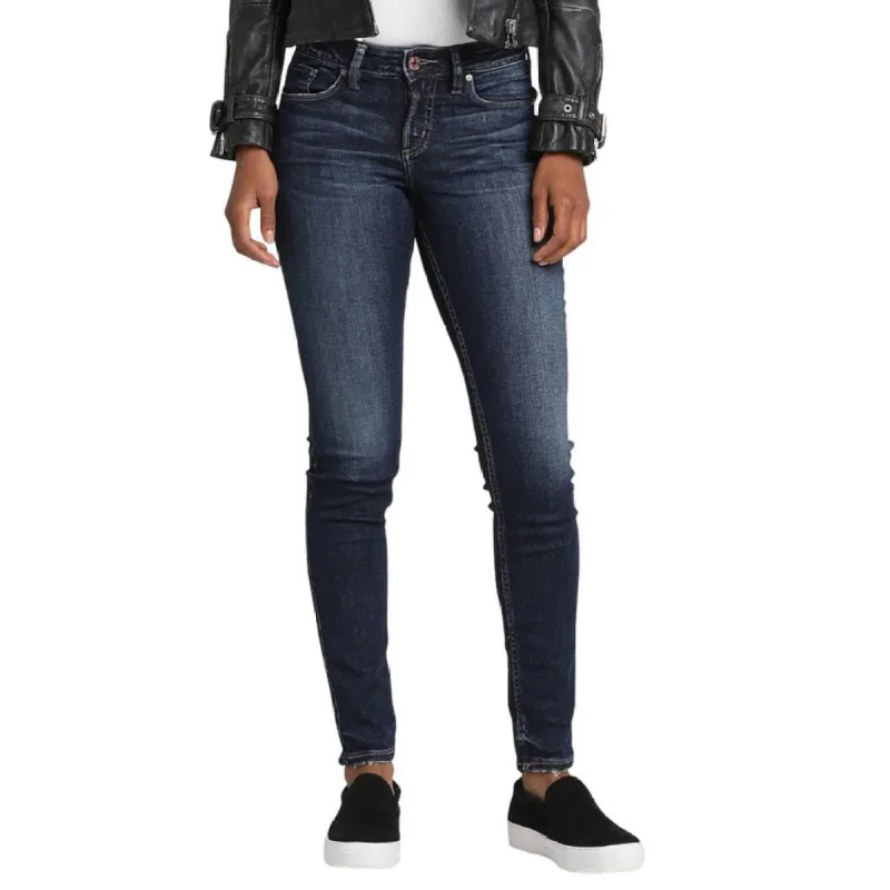 Silver Jeans Co. Women's Suki Skinny Stretch Jean Blue Size 33 sold by Zulily