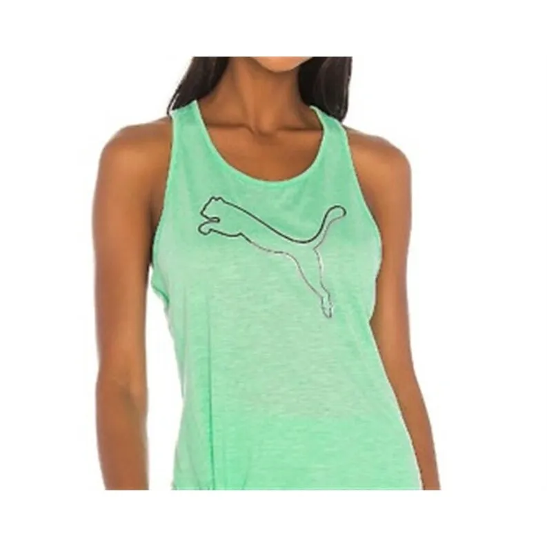 Puma Women's Logo Tie Racerback Tank Top Green Size X-Small sold by Zulily product image thumbnail 3