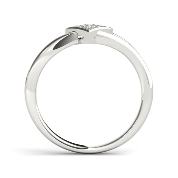 De Couer 10k White Gold Diamond Accent Heart Ring sold by Zulily product image thumbnail 2