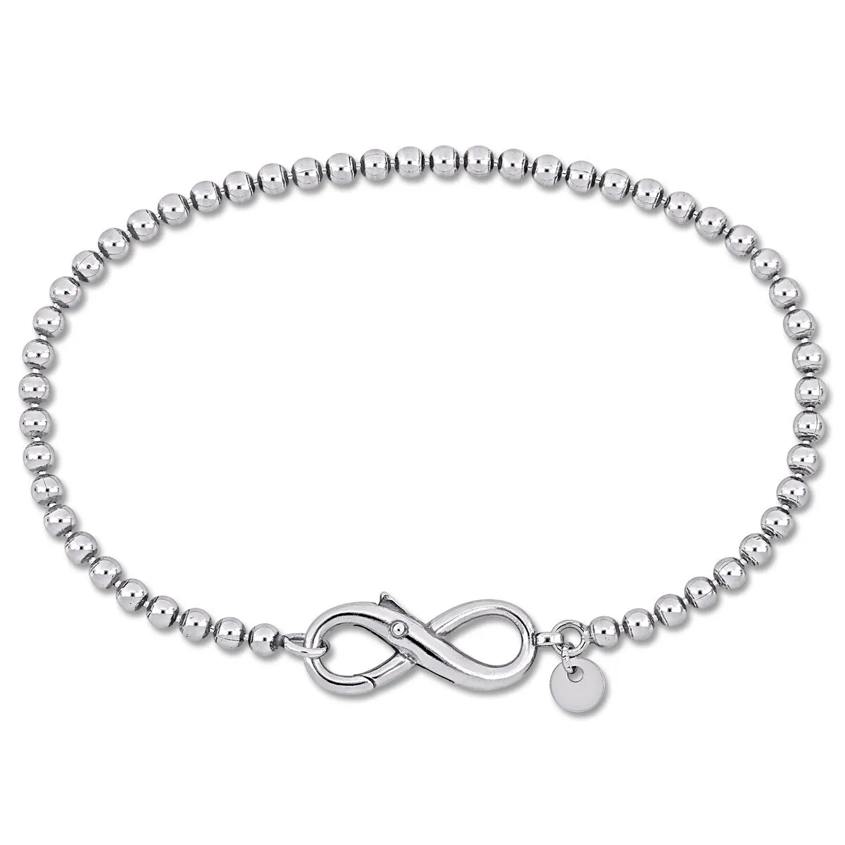 Miadora Ball Link Bracelet with Infinity Clasp in Sterling Silver sold by Zulily