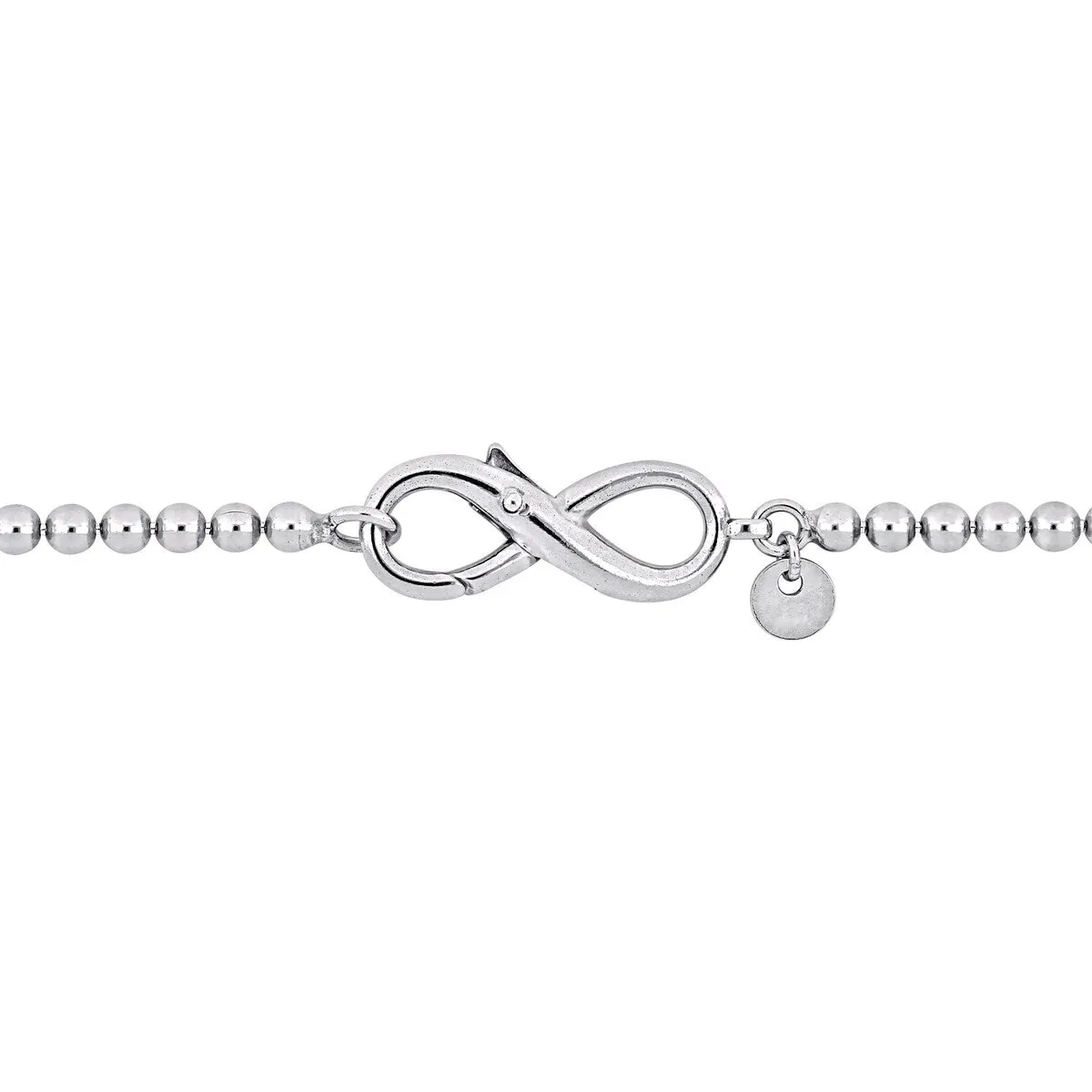 Miadora Ball Link Bracelet with Infinity Clasp in Sterling Silver sold by Zulily product image thumbnail 2