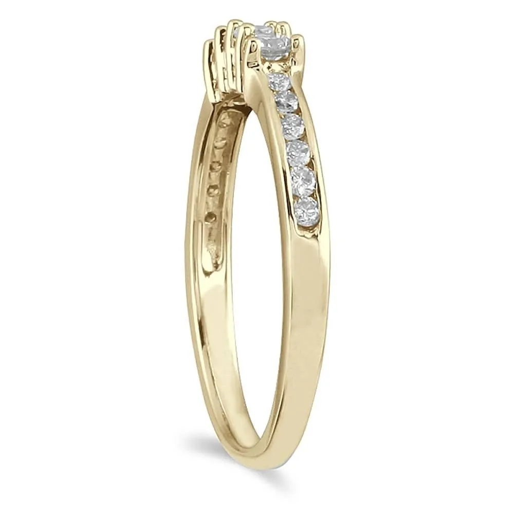 1/3 Carat TW Diamond Wedding Band in 10K Yellow Gold sold by Zulily product image thumbnail 2