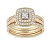 De Couer IGI Certified 2/5ct TDW Diamond Cluster Halo Ring sold by Zulily