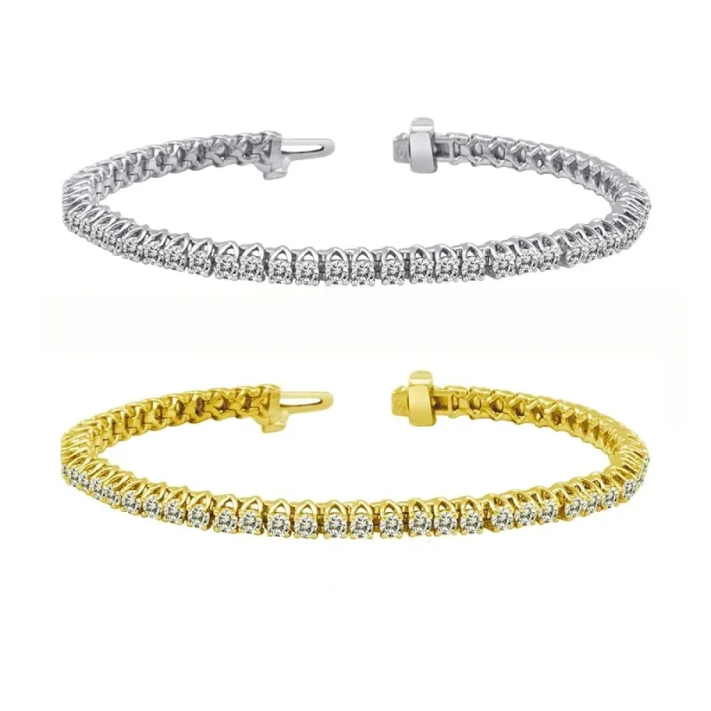 Auriya 6 carat TW Round Diamond Tennis Bracelet 14k Gold - 7-inch sold by Zulily