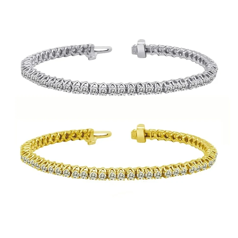Auriya 6 carat TW Round Diamond Tennis Bracelet 14k Gold - 7-inch sold by Zulily