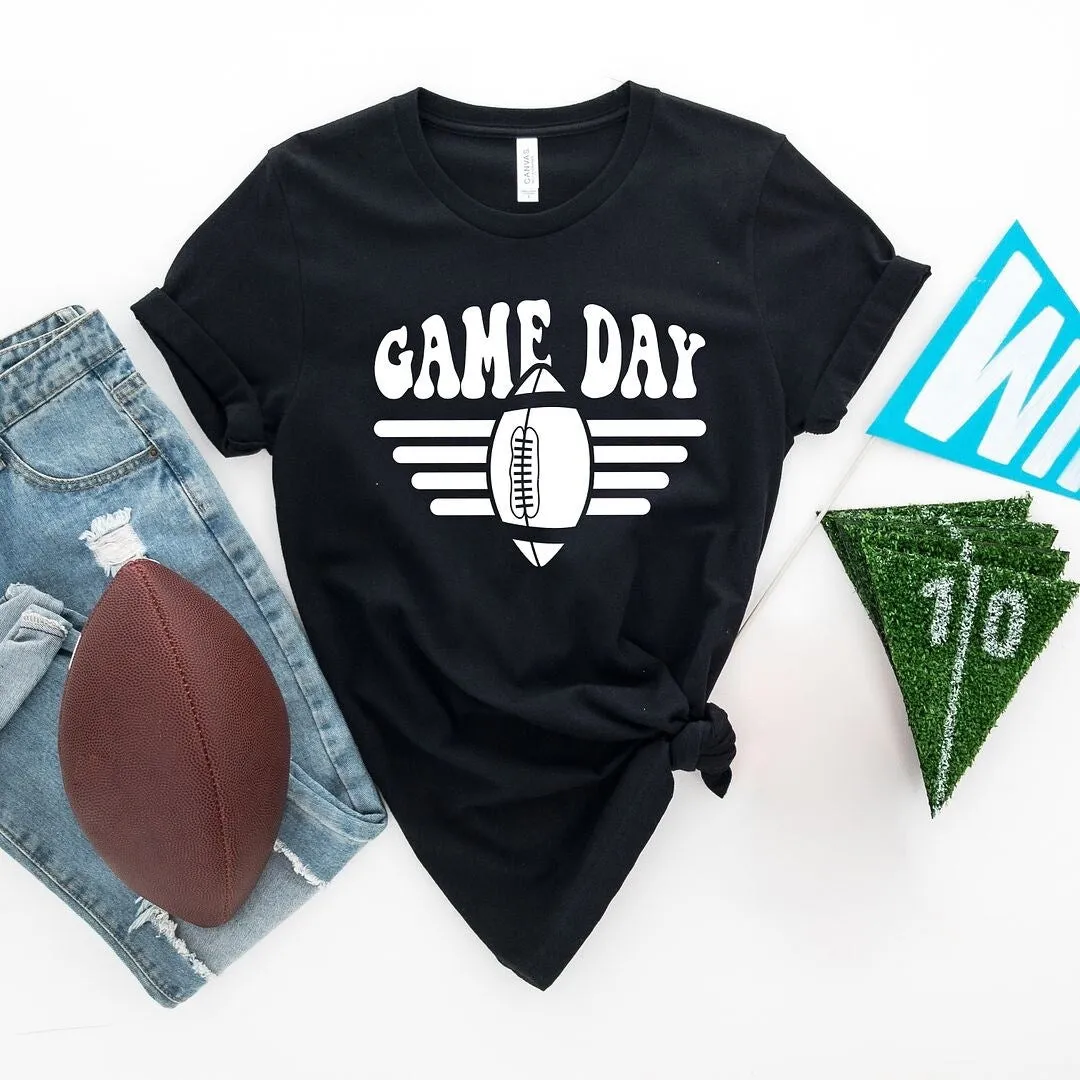Football Game Day Stripes Short Sleeve Tee sold by Zulily