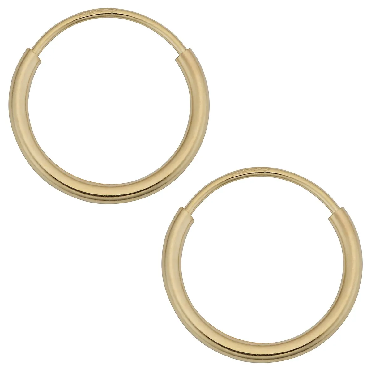 Joelle 14K Yellow Gold Endless Hoops Earrings sold by Zulily product image thumbnail 2