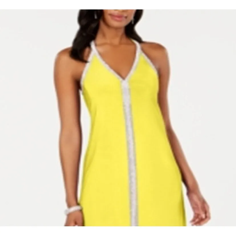 MSK Women's Embellished a Line Dress Yellow Size Small sold by Zulily product image thumbnail 2