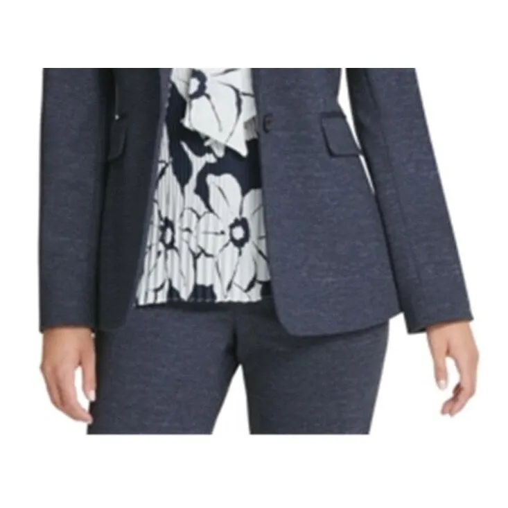 DKNY Women's Single Button Blazer Blue Size 10 Petite sold by Zulily product image thumbnail 3