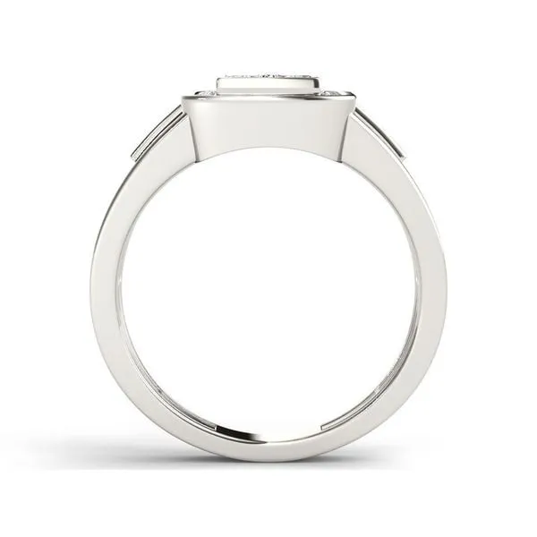 De Couer 10k White Gold 1/2ct TDW Diamond Men's Ring sold by Zulily product image thumbnail 4