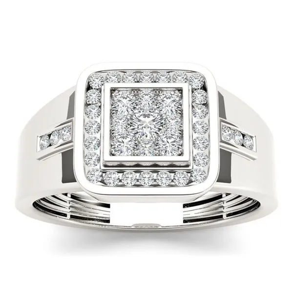 De Couer 10k White Gold 1/2ct TDW Diamond Men's Ring sold by Zulily product image thumbnail 2