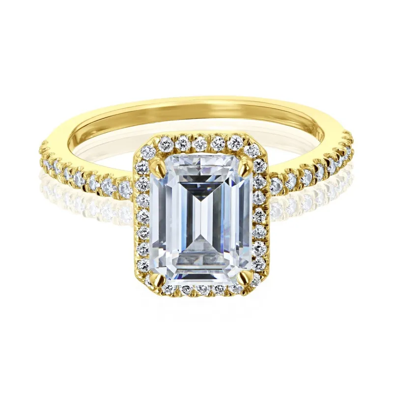 Annello by Kobelli 14k Gold Emma Forever One Moissanite Engagement Ring (DEF/VS, DEF/VS) sold by Zulily