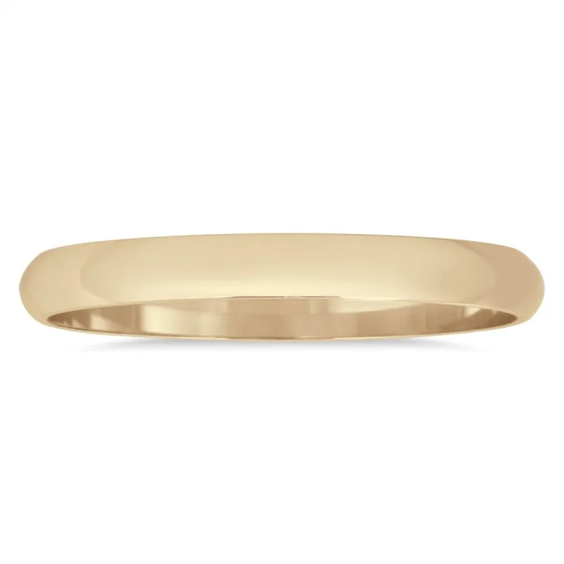 Marquee Jewels 10k Yellow Gold 2-millimeter Domed Wedding Band sold by Zulily