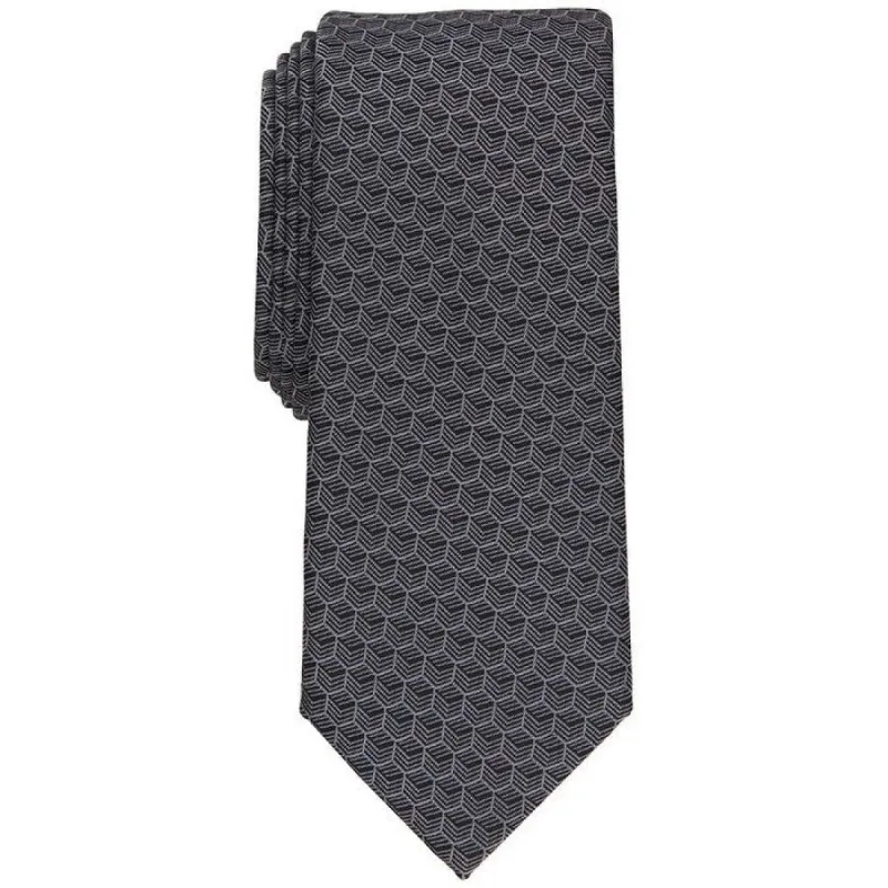 Alfani Men's Geo Print Tie Gray Size Regular sold by Zulily
