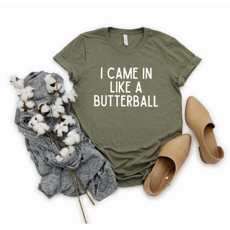 I Came In Like a Butterball Short Sleeve Tee sold by Zulily