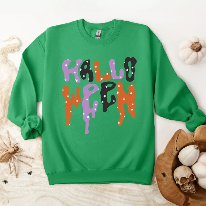 Dripping Halloween Stars Graphic Sweatshirt sold by Zulily