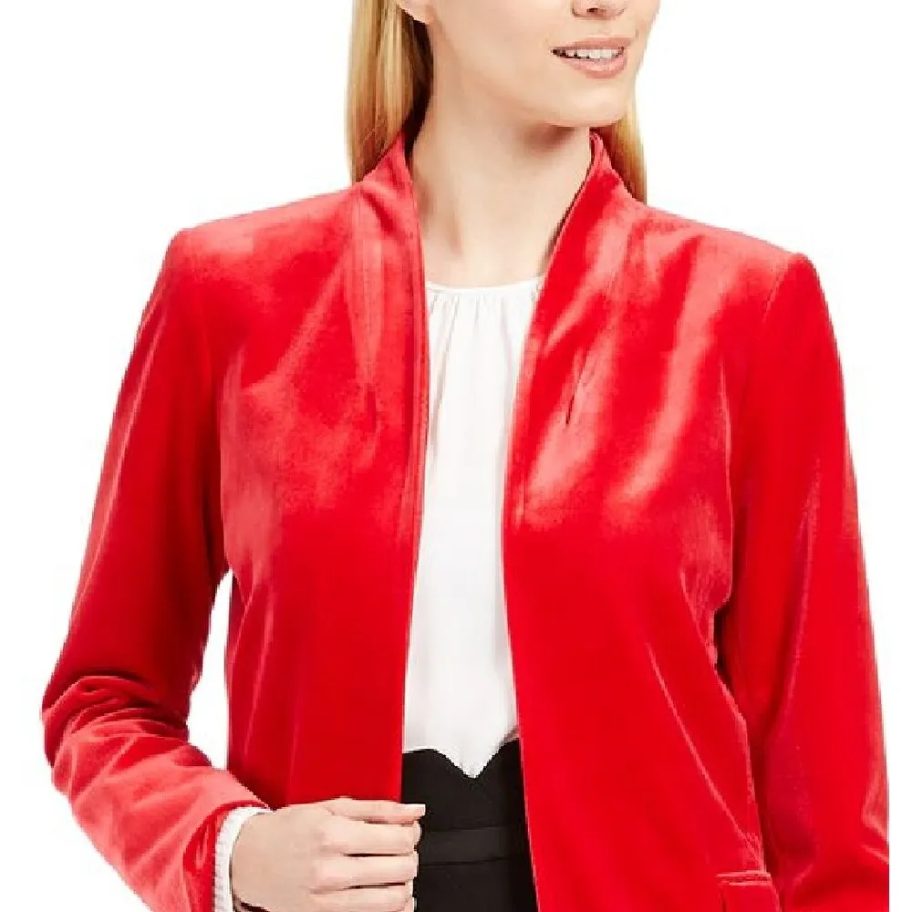Calvin Klein Women's Evening Blazer Jacket Red Size 10 Petite sold by Zulily product image thumbnail 2