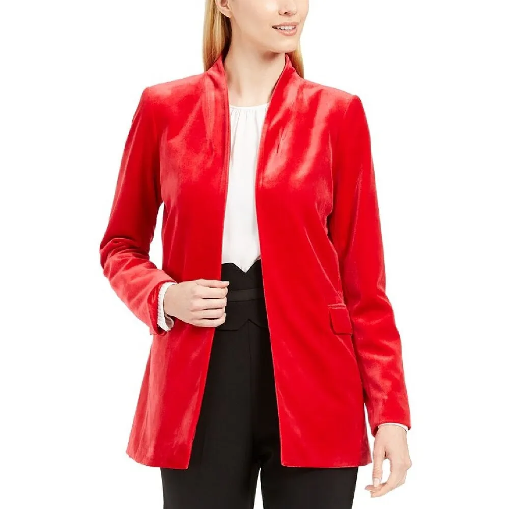 Calvin Klein Women's Evening Blazer Jacket Red Size 10 Petite sold by Zulily