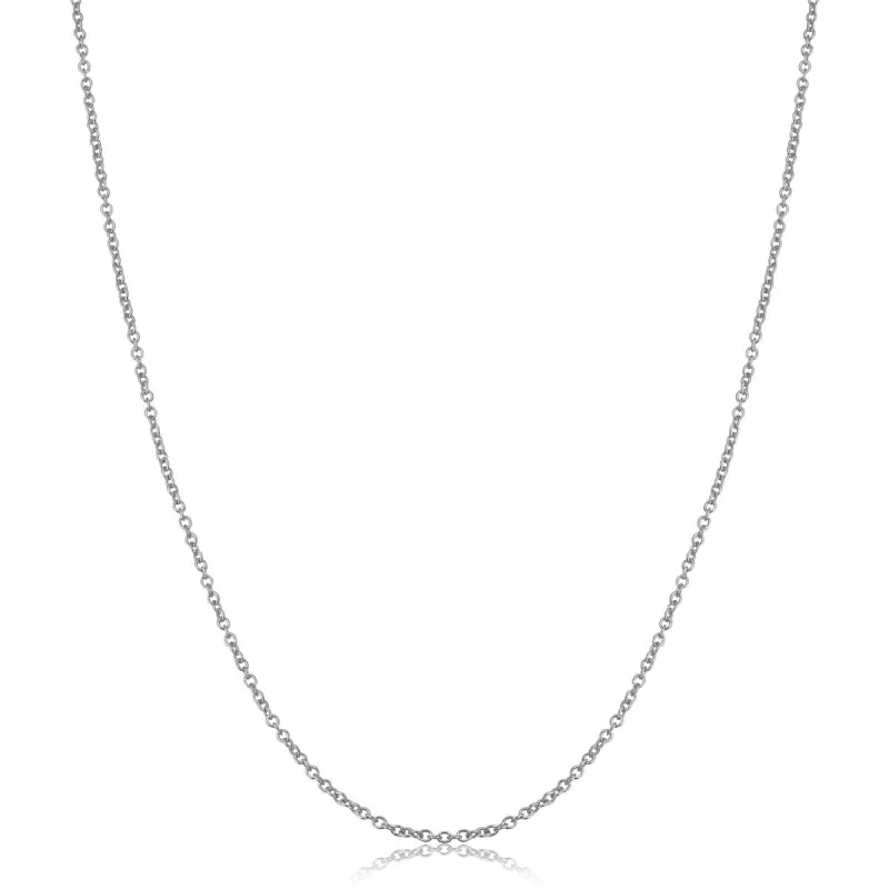 14k White Gold Filled 1.5 mm Cable Chain Pendant Necklace (14 - 30 inches) sold by Zulily