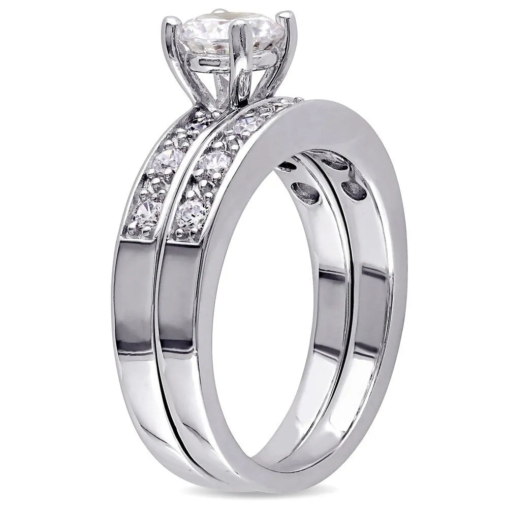 Miadora Sterling Silver White Cubic Zirconia Bridal Ring Set sold by Zulily product image thumbnail 3