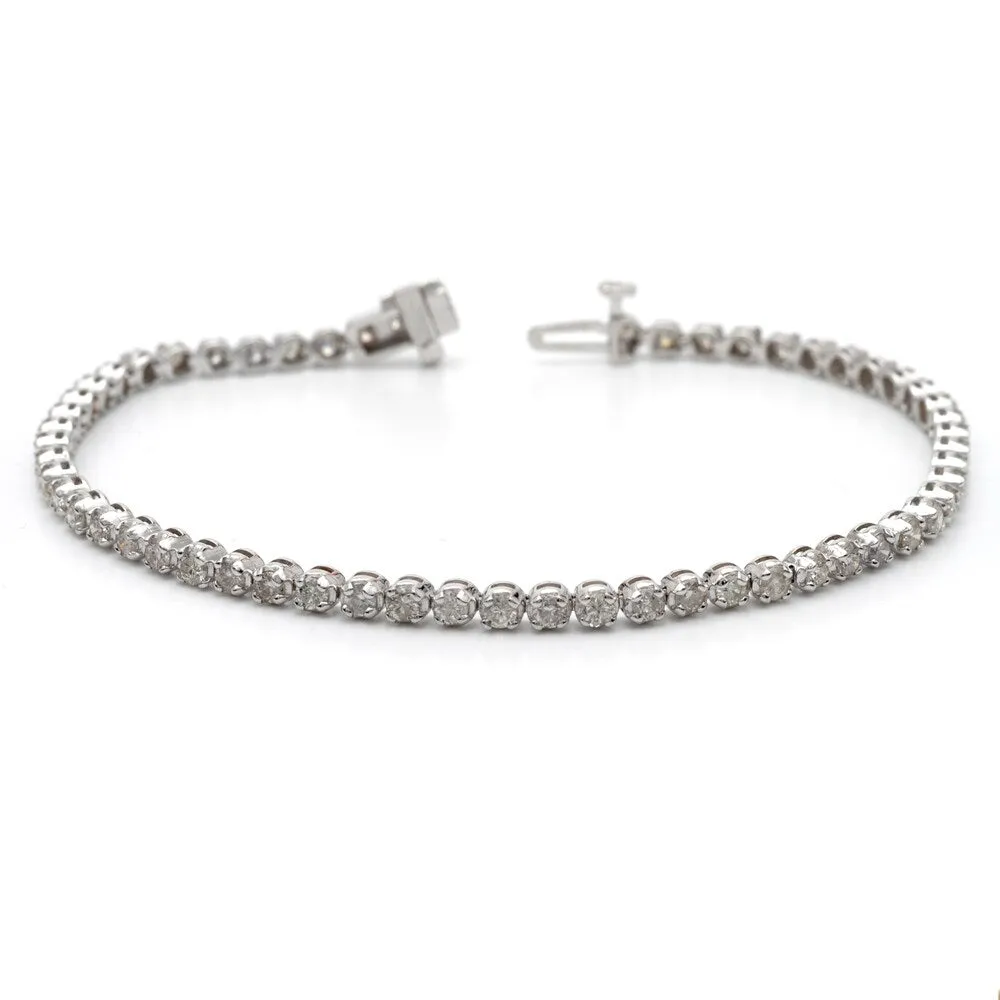 14k Gold 2ct TDW 7-Inch Round Diamond Tennis Bracelet by Auriya sold by Zulily