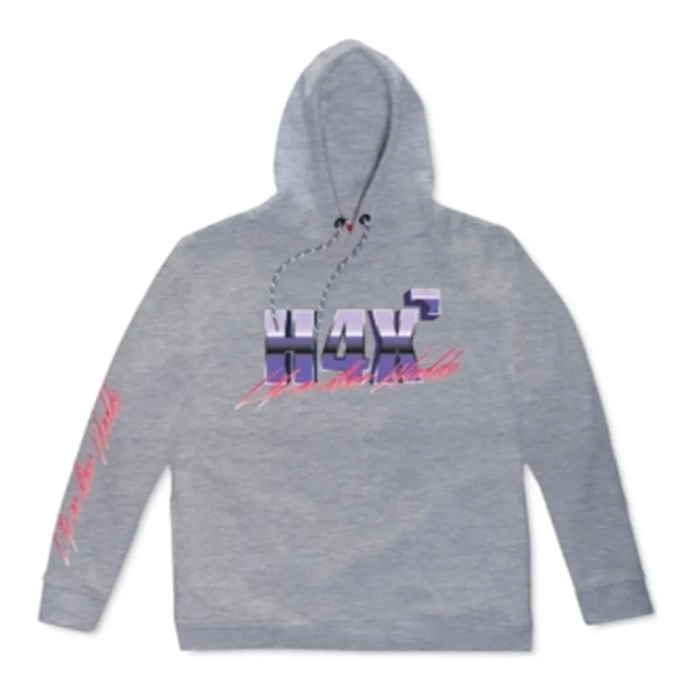 H4X Men's Heather Loose Fit Fleece Logo Pullover Hoodie Gray Size Large sold by Zulily