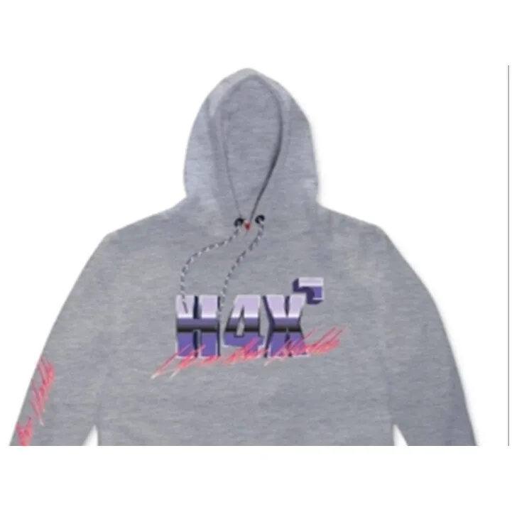 H4X Men's Heather Loose Fit Fleece Logo Pullover Hoodie Gray Size Large sold by Zulily product image thumbnail 2