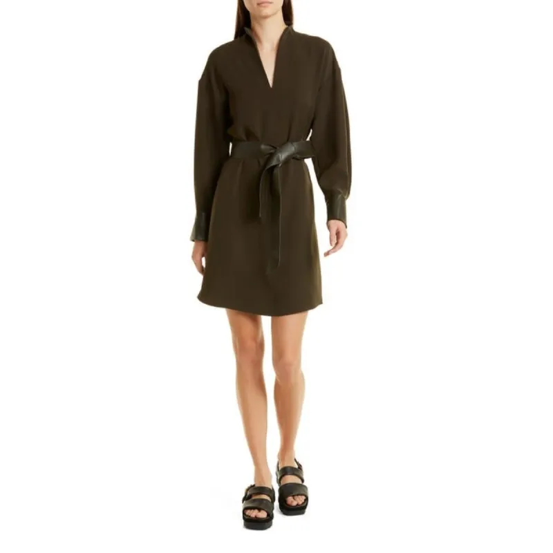 Vince Camuto Women's Split Neck Dress Black Size Large sold by Zulily