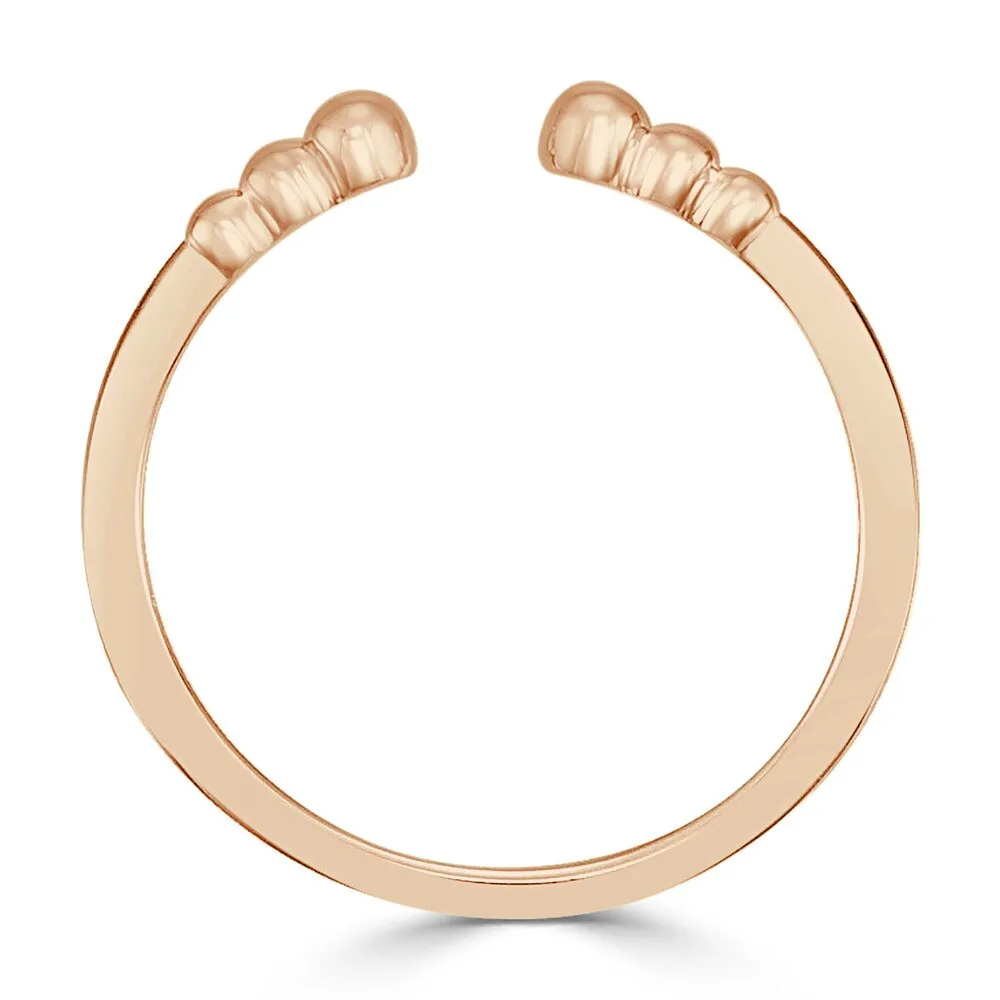 Auriya 10K Gold Beaded Fashion Stackable Open Band sold by Zulily product image thumbnail 4