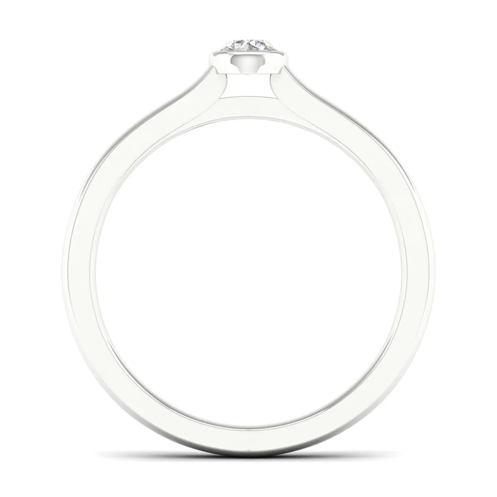 De Couer 10k Gold 1/10 ct TDW Diamond Ring sold by Zulily product image thumbnail 3