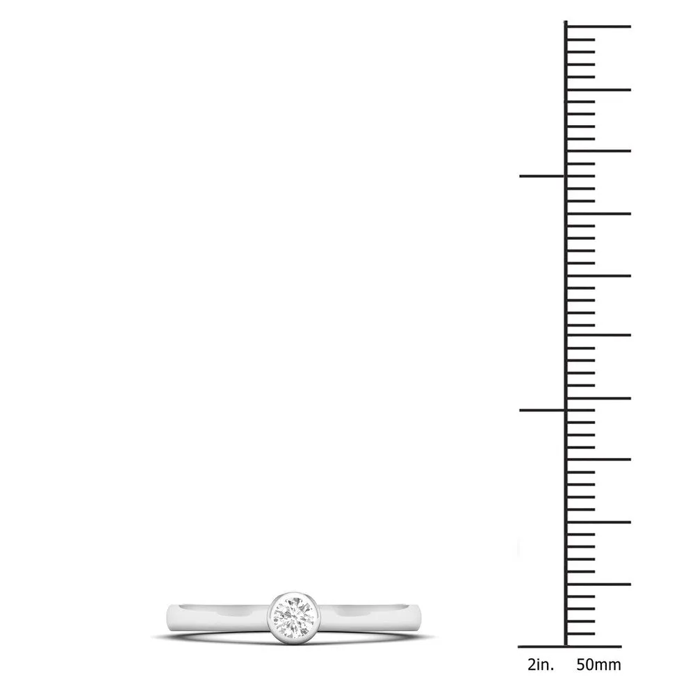 De Couer 10k Gold 1/10 ct TDW Diamond Ring sold by Zulily product image thumbnail 4