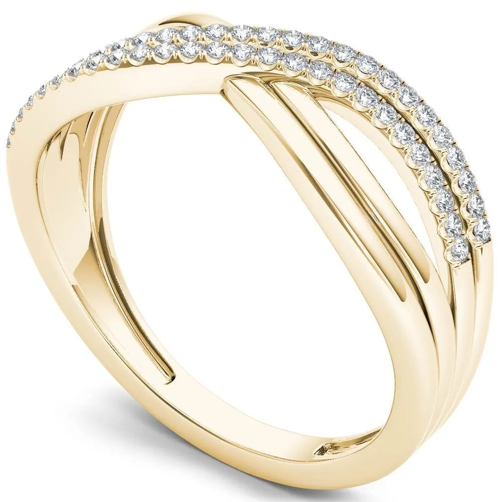 De Couer 10k Yellow Gold 1/6ct TDW Diamond Fashion Ring sold by Zulily product image thumbnail 2