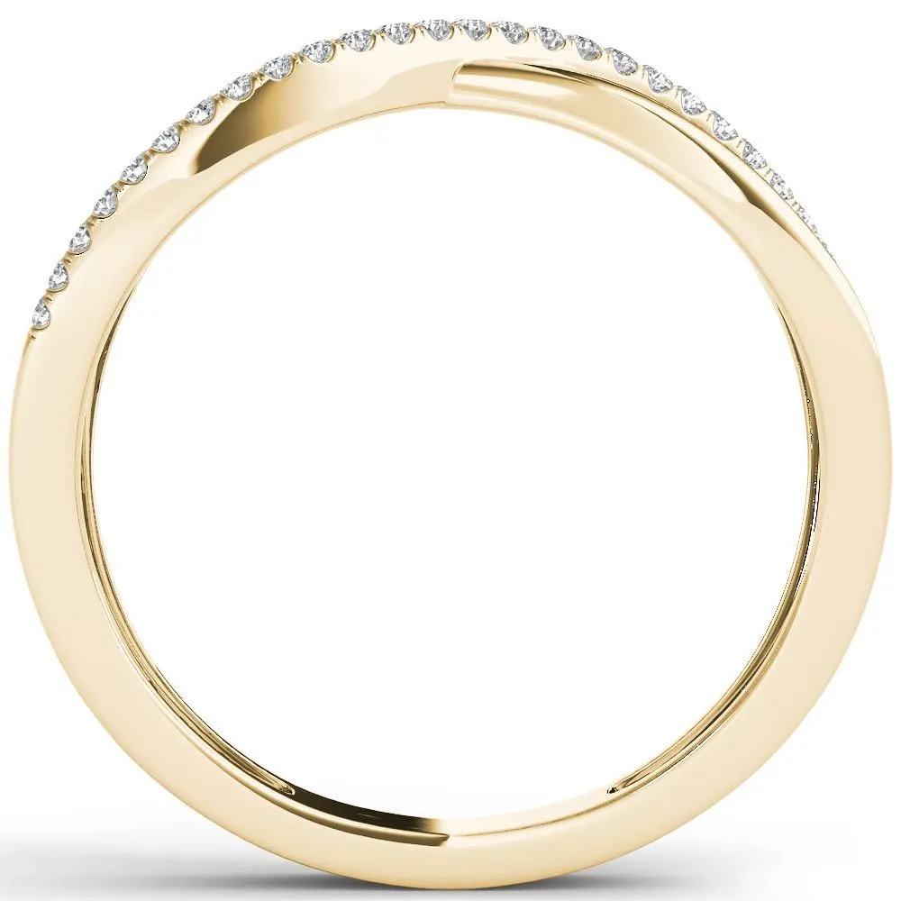 De Couer 10k Yellow Gold 1/6ct TDW Diamond Fashion Ring sold by Zulily product image thumbnail 3